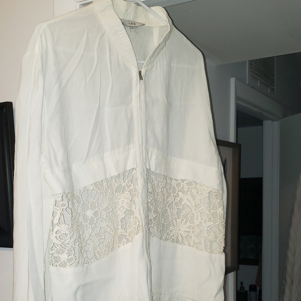 Iro Off White Zip Up Jacket